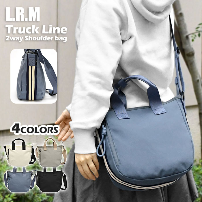 Rakuten - ショルダーバッグ レディース L.R.M トラックライン 2way ミニショルダーバッグ 小さめ 小さい ミニ トートバッグ ミニトートバッグ 斜めがけ 斜め掛け ショルダー 手提げバッグ ペットボトル 軽量 軽い おしゃれ 大人 大人っぽい スポーティ ライン ファスナー付き