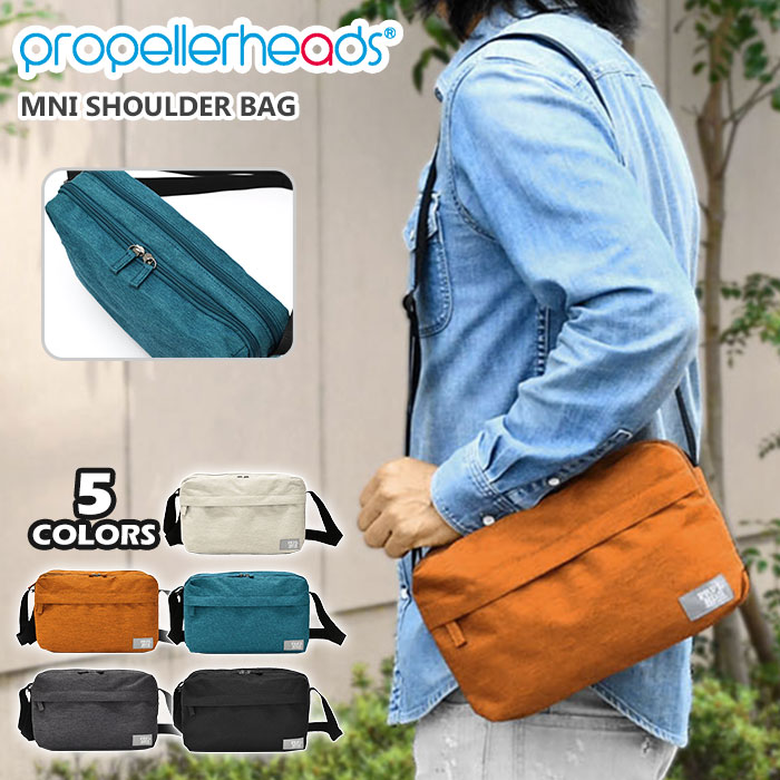 ショルダーバッグ メンズ ショルダーバッグ 斜めがけバッグ ショルダーバッグ メンズ 斜めがけ 大人 軽量 ミニショルダーバッグ メンズ 斜めがけ/ プロペラヘッズ propellerheads 杢調ポリキャンバス 横型 /ペットボトルが入る おしゃれ オシャレ かっこいい ミニバッグ/