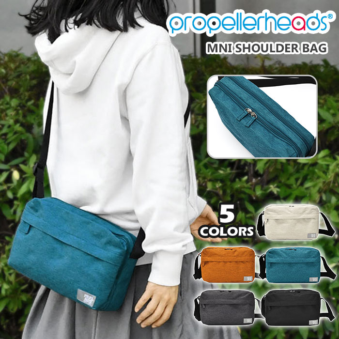 ショルダーバッグ レディース ショルダーバッグ 斜めがけバッグ ショルダーバッグ レディース 斜めがけ 大人 軽量 ミニショルダーバッグ レディース 斜めがけ/ プロペラヘッズ propellerheads 杢調ポリキャンバス 横型 /ペットボトルが入る おしゃれ シンプル 小さめ/