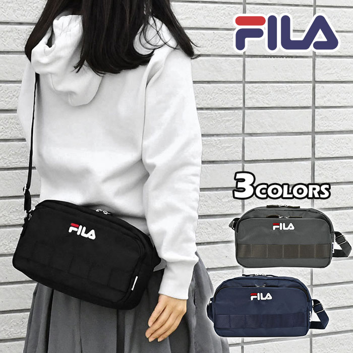 フィラ バッグ レディース FILA フィラ ミニショルダーバッグ ショルダーバッグ レディース 斜めがけ 大人 小さめ おしゃれ 軽量 スポーティー/ ポリエステル スクエア /四角 ウェービングテープ ペットボトルが入る ペットボトル オシャレ 大人可愛い かっこいい 斜めがけバッグ ナイロン バッグ/