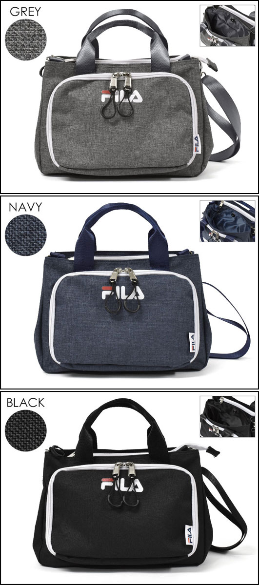 ミニショルダーバッグ メンズ/FILA フィラ ポリキャンバス 多機能 2層式 ミニ ショルダーバッグ キャリーオンバッグ 男性 男子 斜めがけバッグ 小さめ 小さい ミニトートバッグ 軽量 軽い おしゃれ オシャレ 大人 旅行 旅行用 サブバッグ 2way ナイロン ブランド