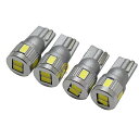 T10 LED T16 【4個セット】　5630SMD 3w 長寿命 [ 電球色 or ホワイト ] 【無極性】