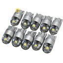 10球セット LED T10　T16　3030SMD　超小型　ポジション球　バックランプ 【無極性】　ホワイト or アンバー 車検対応【ハイブリッド車対応】