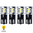 4球セット T16 LED バックランプ T10 led ポジション球 ナンバー灯 300lm 【省電力】 9連 【無極性】 ホワイト【ハイブリッド車対応】