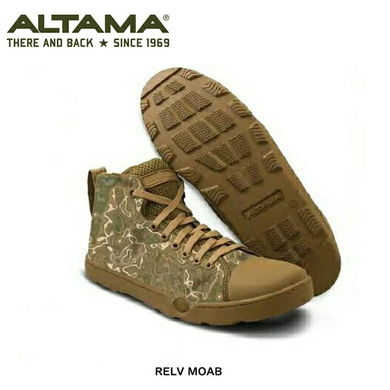 【ポイント2倍】ALTAMA アルタマ MAS Relv Camo Moab Mid タクティカル スニーカー｜ アウトドア 登山靴 トレッキングシューズ コンバットブーツ ダイビング ダイビングフィン クライミング