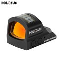 【4月30日 24時迄！ポイント2倍！】HOLOSUN HS407C X2 Open Reflex レッド ドットサイト ソーラーモデル ｜ サバゲー ダットサイト 送料無料