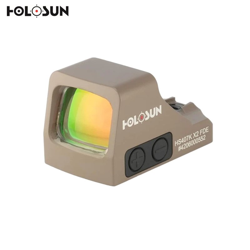 【66時間限定！27日12時迄ポイント2倍！】HOLOSUN / ホロサン HS407K X2 Open Reflex レッドドット ダットサイト FDE [HS407K X2 FDE]