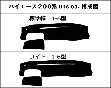 【P7倍以上 セール中】ハイエース 200系 ワイド車 標準車 ダッシュマット ダッシュボード マット 黒ダイヤキルト 白ダイヤキルト 黒革調 編込み風