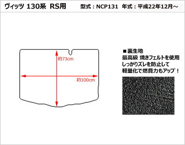 【当日発送可】TOYOTA トヨタ ヴィッツ RS トランクマット【高品質で安売りに挑戦】