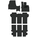 【P7倍 (7/13)限定】【在庫処分セール】ミツビシ デリカD5(型式:CV1W/2W/5W)(年式:H20.01-) フロアマット ※7人乗り、リアヒーター...