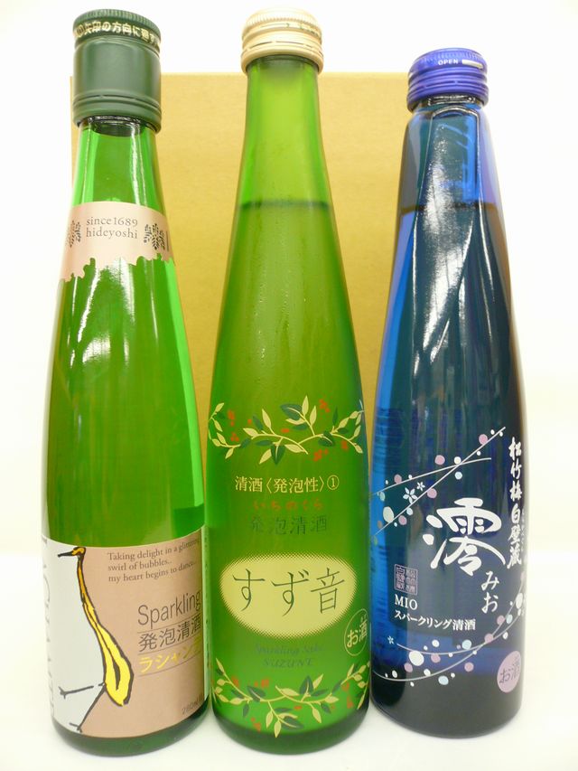 スパークリング日本酒 スパークリング 日本酒 すず音 澪 ラシャンテ 飲み比べ ギフト 3本セット 【クール便】 一の蔵 みお お酒 母の日 父の日 お中元 お歳暮