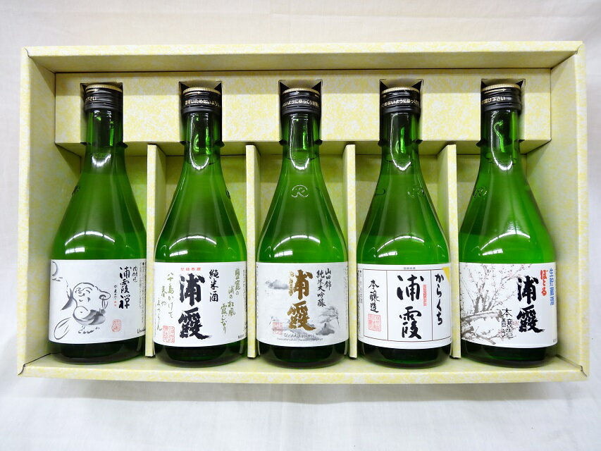 【送料無料】 浦霞 飲み比べ ギフト 5本セット 300ml [宮城県] 本醸造 辛口 純米酒 禅 ぼとる 山田錦 純米大吟醸 【宮城WEB物産展】 うらかすみ お酒 日本酒 父の日 お中元