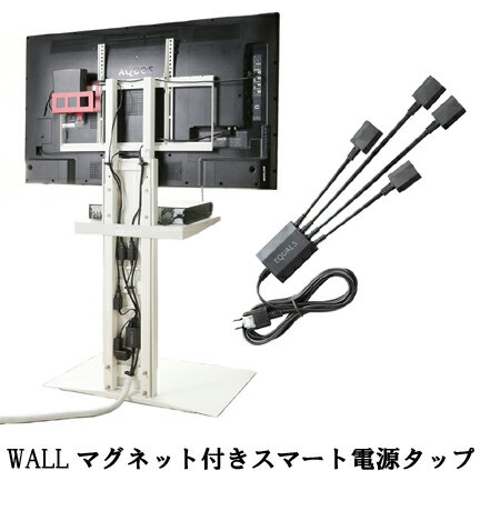 【エントリーでポイント10倍！】WALLマグネット付きスマート電源タップ 追加オプション 部品 パーツ 電源コード ACコード 延長コード 延長ケーブル コンセント 配線 おしゃれ 磁石 自由に設置 背面収納 テレワーク EQUALS イコールズ