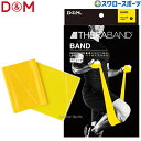 野球 D&M THERABAND セラバンド ブリスターパック 2m 強度レベル-1 イエロー エクササイズ チューブ TBB1 野球用品 スワロースポーツ