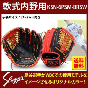 【あす楽対応】 送料無料 久保田スラッガー 鳥谷 スワロー限定 オーダー 軟式グローブ グラブ セカンド ショート用 KSN-6PSM-BRSW グローブ 野球 軟式 内野手用 鳥谷 選手 野球部 クリスマス プレゼント 野球用品 スワロースポーツ 1912SS