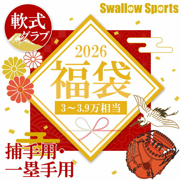 ＼【後払い不可】3~3.9万円相当！ 軟式 捕手用・一塁手用 ミット福袋 その他メンテナンス用品6点以上 野球用品 スワロースポーツ 2026年福袋／