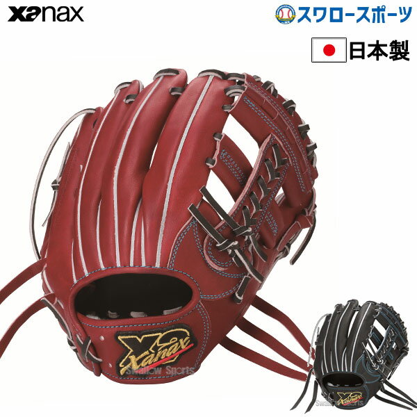 ザナックス XANAX 硬式グローブ グラブ トラスト トラストエックス 高校野球対応 右投 内野手用 BHG53120 新商品 野球部 野球用品 スワロースポーツ