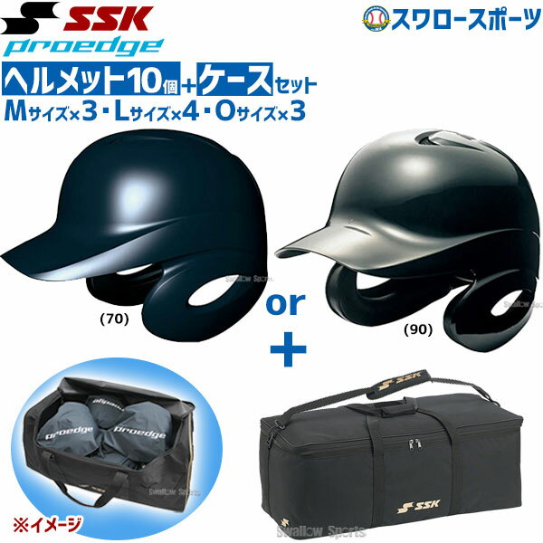 野球 SSK エスエスケイ JSBB公認 軟式 打者用 ヘルメット 両耳付き プロエッジ ヘルメット兼キャッチャ..