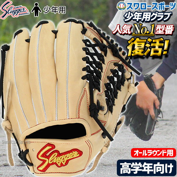 野球 久保田スラッガー 軟式 グローブ 軟式グローブ 少年野球 グローブ 少年 KSN-J4 R5-114 J4型 J号球 オールラウンド 内野 投手 ピッチャー 外野手用 軟式野球 軟式グのサムネイル