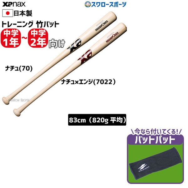 ＼1日(土)ポイント5倍／ 野球 ザナックス Xanax トレーニングバット 中学1年～2年向け BHB6820 アウト..