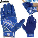 フランクリン franklin バッティンググローブ 手袋 両手用 POWERSTRAP CHROME ロイヤル 20494