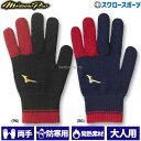 野球 ミズノ ミズノプロ ブレスサーモ ニットグローブ 防寒 両手用 12JY0E01 Mizuno 野球用品 スワロースポーツ