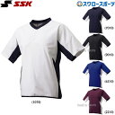 野球 SSK エスエスケイ ウエア ウェア アウター 半袖 シャカシャカ V首 ボンディング ジャケット BWP2004H