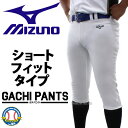 野球 ミズノ ユニホーム ウェア 野球 ユニフォームパンツ ズボン GACHI ショートフィットタイプ ガチパンツ 12JD2F6701 MIZUNO 野球用品 スワロースポーツ