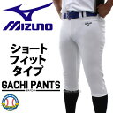 野球 ミズノ ユニホーム ウェア 野球 ユニフォームパンツ 野球ズボン 下 ズボン GACHI ショートフィットタイプ ガチパンツ 12JD2F6701 MIZ...