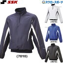 野球 防寒 防寒ウェア SSK エスエスケイ ウェア アウター ウエア トレーニング 大人 一般 メンズ 練習 蓄熱 冬用 プレジャン ハーフジップ 長袖 メッ...