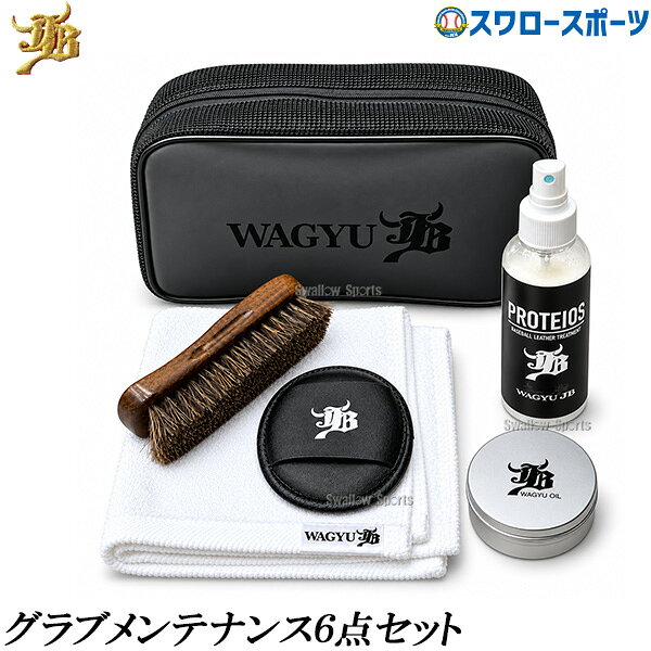 メーカー希望小売価格はメーカーカタログに基づいて掲載しています 仕様・規格 ●PROTEIOS(プロティオス) グラブトリートメント 150ml スプレーボトル ●WAGYU OIL グラブオイル 40ml 固形オイル缶 ●グラブメンテナンス用 馬毛ブラシ ●グラブ磨きムートン ●メンテナンスタオル ●PVCマチ付ポーチブラック 商品説明 特集検索キーワード：※在庫：△には取寄せ品も含んでおり、お届け出来ない場合も御座います。 ※およそのサイズ・重量　0×0×0　0g野球用品専門店スワロースポーツ,おすすめ,大人気,イチオシメンテナンス,グラブ,ケア用品,お手入れセット