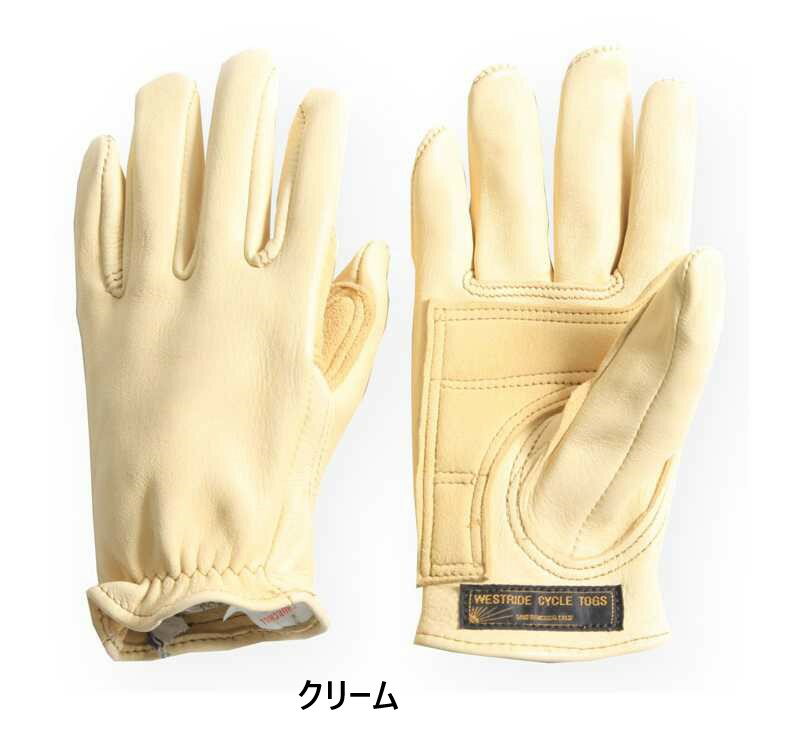 WESTRIDE(ウエストライド)チャーチル別注クラシックショート・グローブCLASSIC SHORT GLOVE-　4Colors【送料無料】アメカジ　ヴィンテージ　バイカー　ライダー　手袋　グローブ　革 2