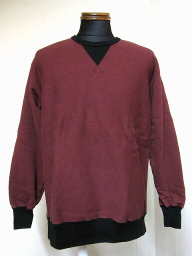 ウエストライド(WESTRIDE)HEAVY WEIGHT FORNT V SWEAT -W.RED/BLK【送料無料】アメカジ ヴィンテージ トレーナー メンズスウェット