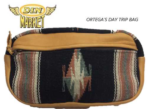 楽天SWAPMEETDIN MARKET【1点物】 ORTEGA'S DAY TRIP BAG ディンマーケット　オルテガ　デイトリップバッグ　BLACK×BROWN