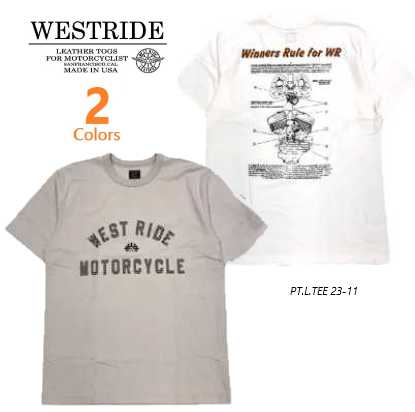 ウエストライド(WESTRIDE) PT.L.TEE 23-11 プリント半袖Tシャツ