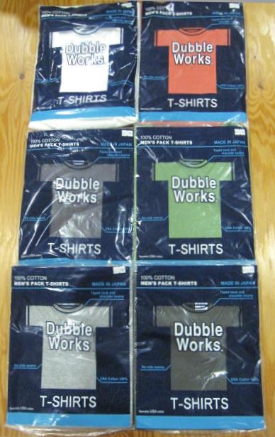 DUBBLE WORKS(ダブルワークス)Lot 33009（Vネック）パックTシャツ 1枚パック 半袖 無地