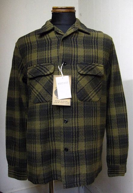 ウエストライド(WESTRIDE)　 OPEN WIND SHIRTS -OLV【送料無料】　60'