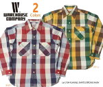 ϥ(WAREHOUSE)Lot3104FLANNELSHIRTS(E)-ONEWASH2Color̵