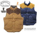 ロッキーマウンテン×ウェアハウスROCKY MOUNTAIN×WAREHOUSE Lot 2175 DUCK DOWN VEST L/W -2色【送料無料】