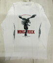 ウイングロック(Wingrock) No.018　EAGLE長袖TEEシャツ・ロングスリーブーWHITE-　アメカジ　ヴィンテージ 長袖TEEシャツ　デットストック