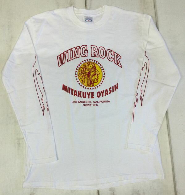 Rakuten - ウイングロック(Wingrock) No.031　カレッジ 長袖TEEシャツ・ロングスリーブーWHITE-　アメカジ　ヴィンテージ 長袖TEEシャツ　デットストック