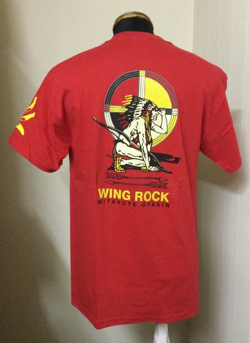 ウイングロック(Wingrock)No.016　半袖TEEシャツINDIAN　CIRCLEバックプリント　アメカジ　ヴィンテージ 半袖TEEシャツ　デットストック