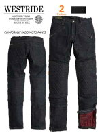 ȥ饤(WESTRIDE)COMFORMAXPADDMOTOPANTSեޥåѥåɡȥѥ-BLACK̵