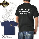 【全品ポイント5倍★4月24日20：00～4月27日09：59まで！】SWAT ORIGINAL（スワットオリジナル） LAPD S.W.A.T ロサンゼルス ポリス スワット Tシャツ 3ポイントプリント 【メール便】