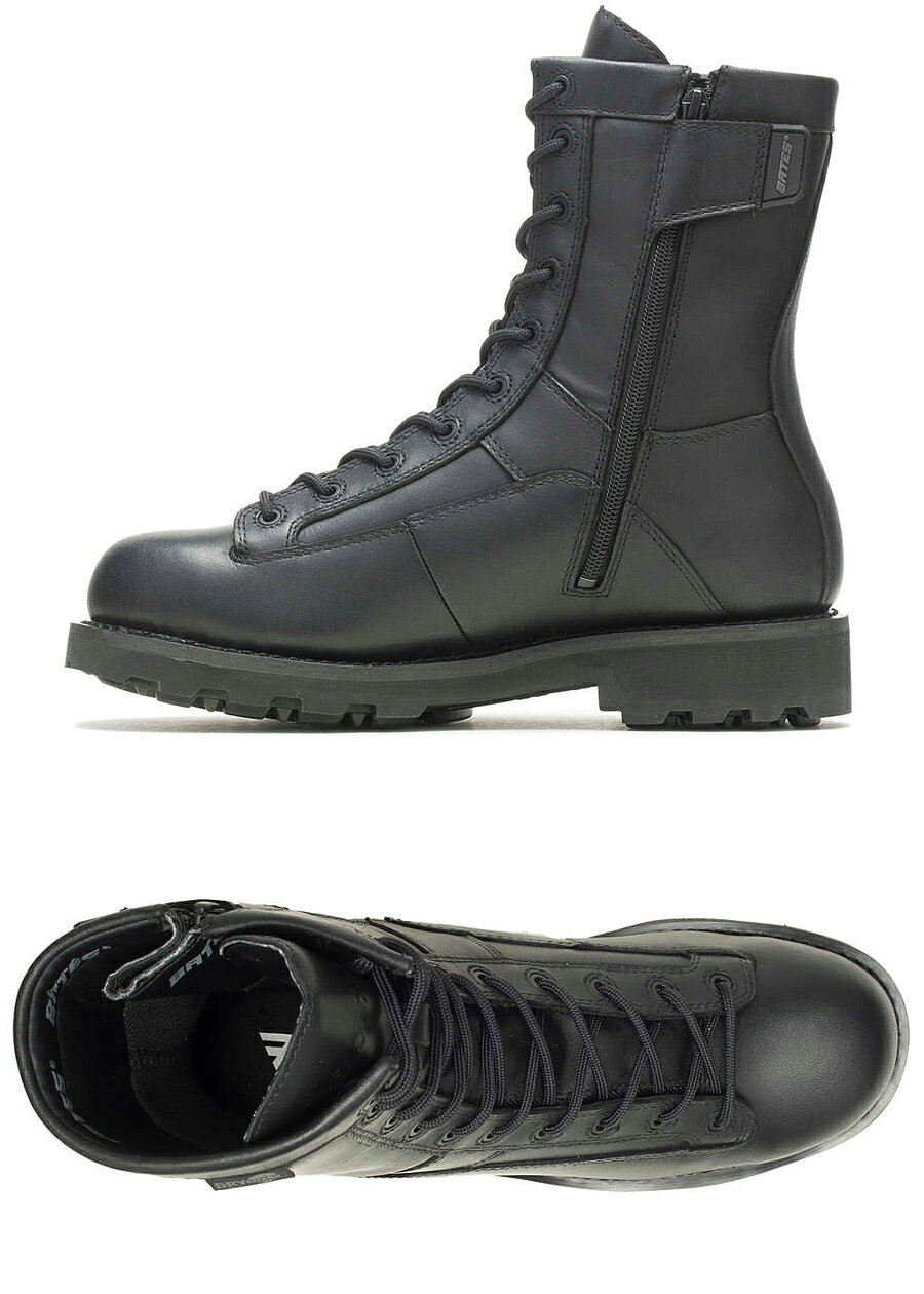 ������P5�ܡ�BATES�ʥ٥��ġ� DURASHOCKS 8inch LACE-TO-TOE SIDE ZIP 