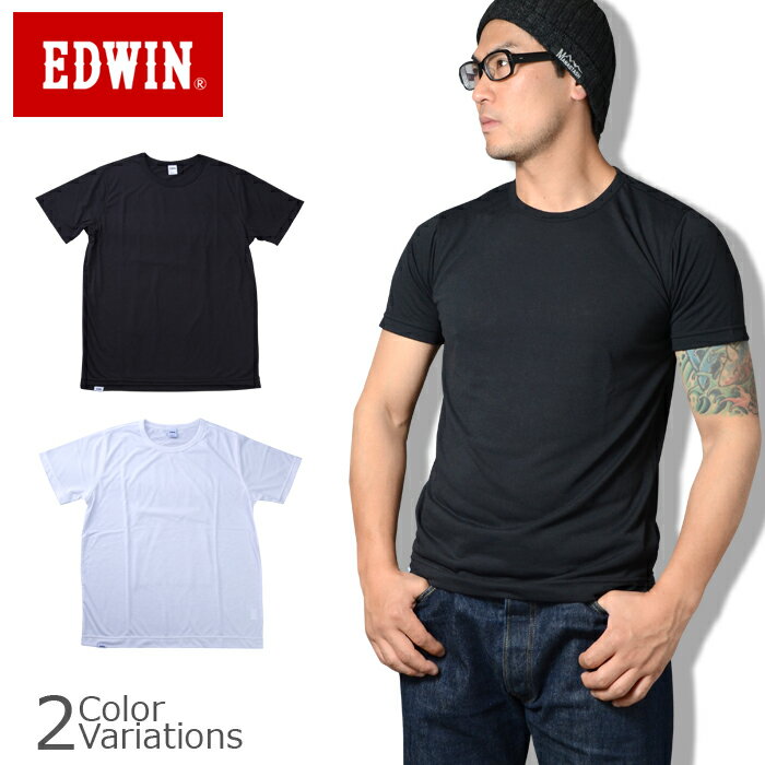 EDWIN（エドウィン） DRI-MIX CREWNECK H/S TEE ドライミックス クルーネック 半袖 Tシャツ ET5386