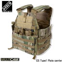 【ポイント全品10倍★5月1日限定！】J-TECH（ジェイテック） プレートキャリアー CS TYPE1 【MULTICAM】