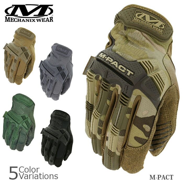 【全品ポイント5倍★5月23日20：00～5月30日1：59まで 】MECHANIX WEAR メカニクス ウェアー M-PACT Glove エムパクト グローブ 【メール便】 MPT