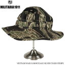 【全品ポイント10倍★1日限定】MILITARY GOODS（ミリタリーグッズ） MILITARIA 1911 CISO CUT BOONIE HAT シルバータイガーハット