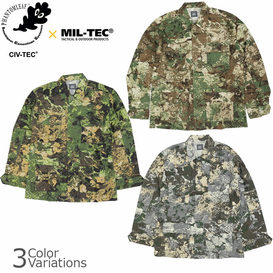 ڥݥ5ܡ592000516159ޤǡMIL-TECʥߥƥå PHANTOMLEAF U.S.STYLE BDU JACKET